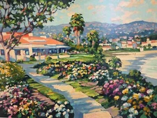 Rare Howard Behrens Brisas, Laguna Beach SN LTD Serigraph on Paper Fine Art 1994