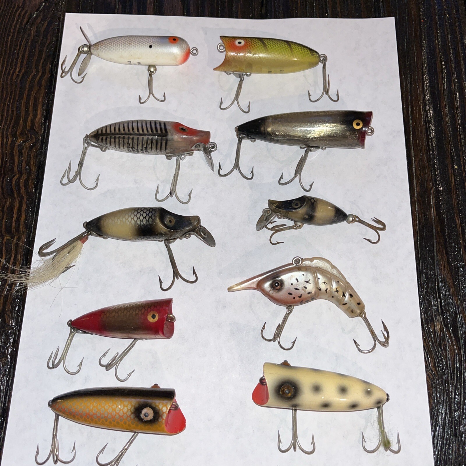 Vintage Heddon Fishing Lures Runts, Chuggers, Torpedo, Lucky 13 Jr