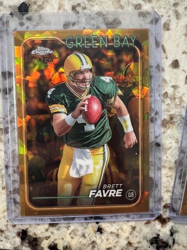 2024 TOPPS CHROME SAPPHIRE NFL GOLD CARD 48/50 GREEN BAY PACKERS BRETT FAVRE #71