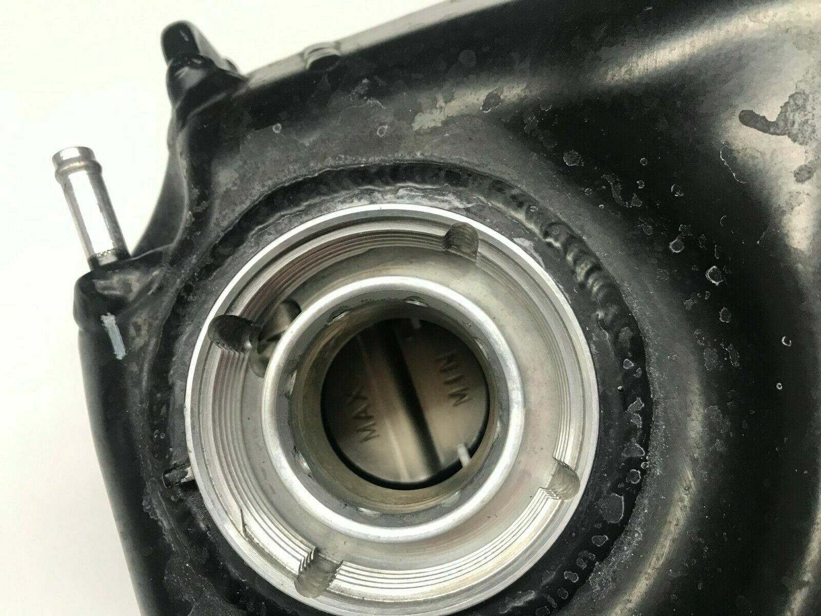 LAMBORGHINI AVENTADOR FLUID TANK W/ COOLANT LEVEL INDICATOR RESERVOIR 470121407
