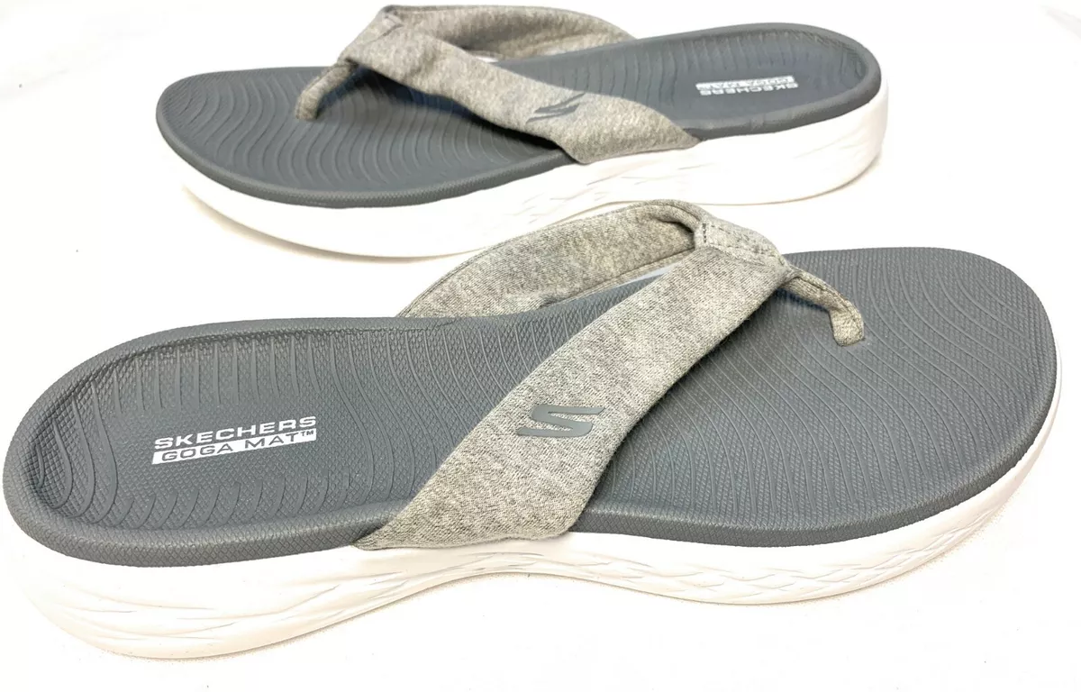 Skechers goga mat flip clearance flops