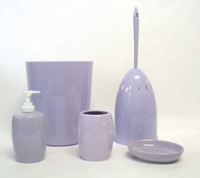 Mainstays 5-Piece Bathroom Accessory Set, Lavender