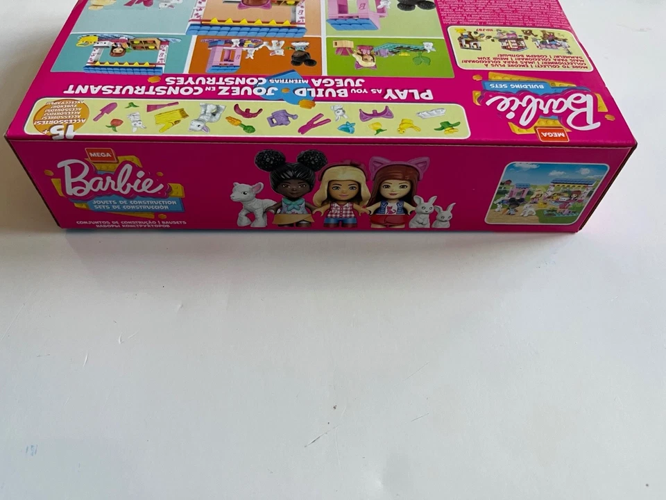 MEGA Construx Barbie Building Set FARMER'S MARKET HDJ85 New Factory Sealed OOP - Image 4 of 4