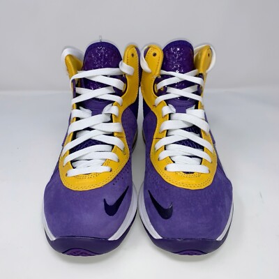 Nike Lebron 8 'LA Lakers' Purple Sneakers, Size 3.5Y / 5W BNIB