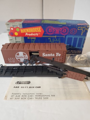 Kit de vagón de carga Roundhouse Santa Fe 40' #1077 NUEVO DE COLECCIÓN NUEVO | Zustand: New