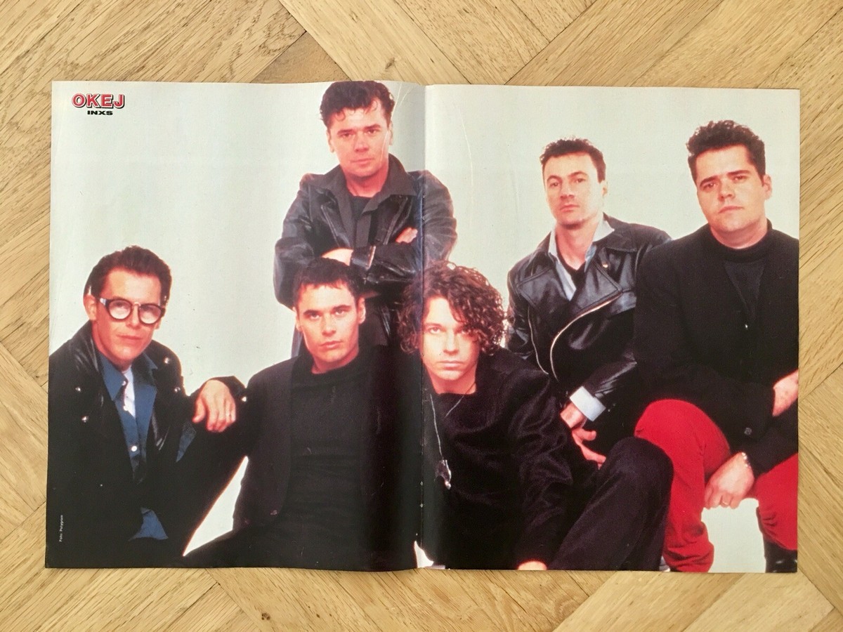 【値下げ】「極楽」　絵画　米海翔作　2017年 INXS 1990 Michael Hutchence Poster Swedish Music magazine