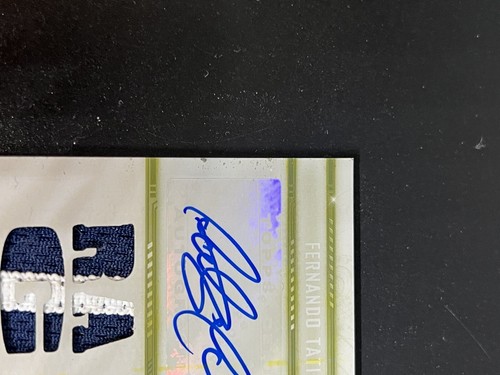 2020 Topps Tripe Threads 1/1 Auto White Whale Relic FERNANDO TATIS JR. - Padres - Picture 3 of 10