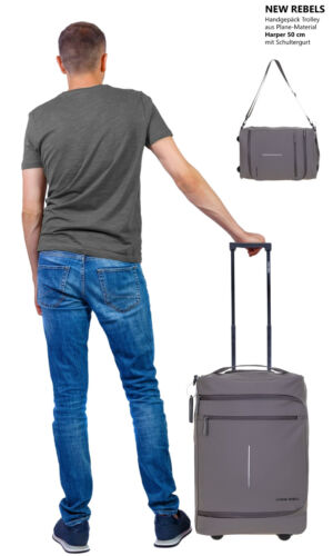 Trolley bagaglio a mano valigia donna IATA New Rebels Harper 50 cm borsa 39 talpa + g - Foto 2 di 12