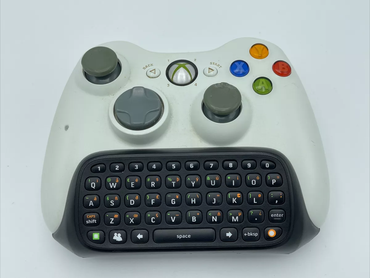 Teclado chatpad para xbox-360 branco - não oficial