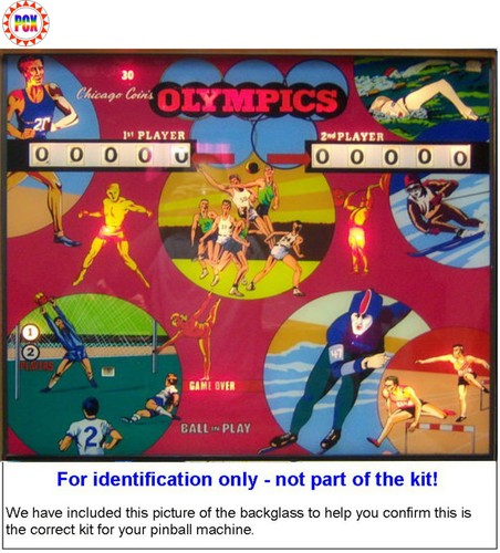 1975 Chicago Coin Olympics Pinball Tune-up Kit - Includes Rubber Ring Kit - Picture 2 of 2