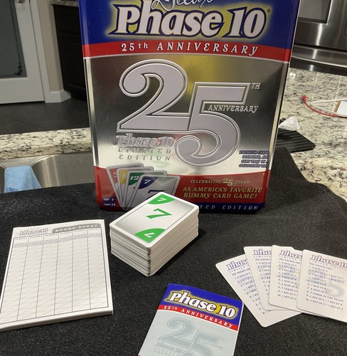 PHASE 10 - 25th Anniversary Limited Edition Deluxe Rummy Card Game - COMPLETE - 第 1/9 張圖片