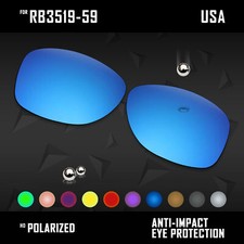 Anti Scratch Polarized Replacement Lenses for-Ray Ban RB3519 59mm Options
