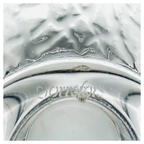 ORREFORS SWEDEN clear glass round disc shape candle holder 5.5” (set of 2) - Picture 6 of 6