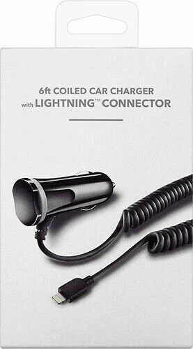Cargador de vehículo 12W certificado MFi negro iPhone 11/12/13 Pro/13 Pro 14 Pro Max Foto 2 de 2
