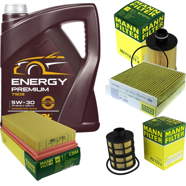 MANN-FILTER Inspektionspaket Mannol 5L Energy 5W-30 FüR Suzuki Swift Iv 1.3-image