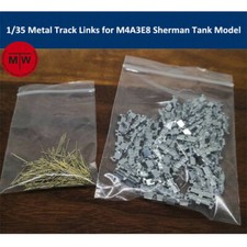 1/35 Metal Track Links for M4A3E8 Sherman Tank Model w/metal pin Need Assemble