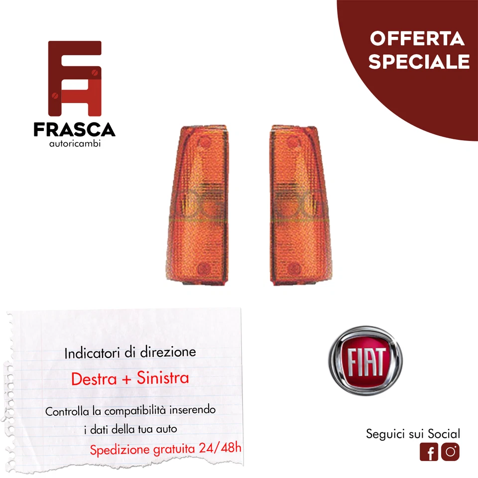 Freccia Sinistra Destra Indicatore Direzione Fiat Panda 141 750 1000 4x4 900