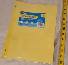 UNISON Index Dividers Insertable Clear Translucent Tabs 8 pc. Set 