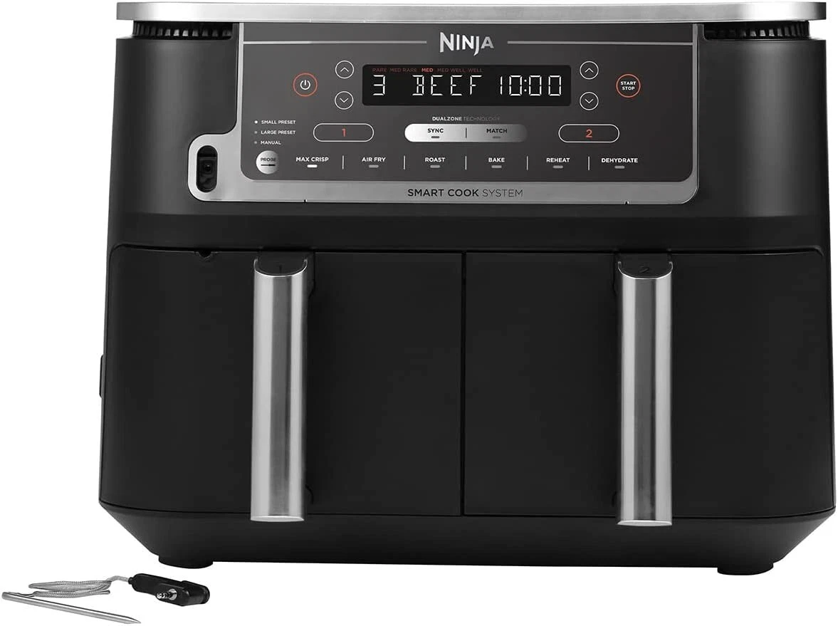 Ninja Foodi MAX Dual Zone Air Fryer AF451UK Smart Cook System 9.5L