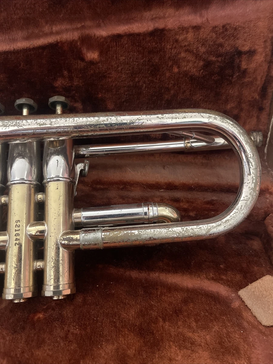 Vintage F. E. Olds Opera Trumpet 1965 Nickel Silver Brass