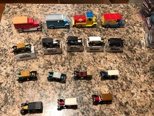 12 Vintage Simplex Model Cars & Sunoco Gas American Red Cross NY Times