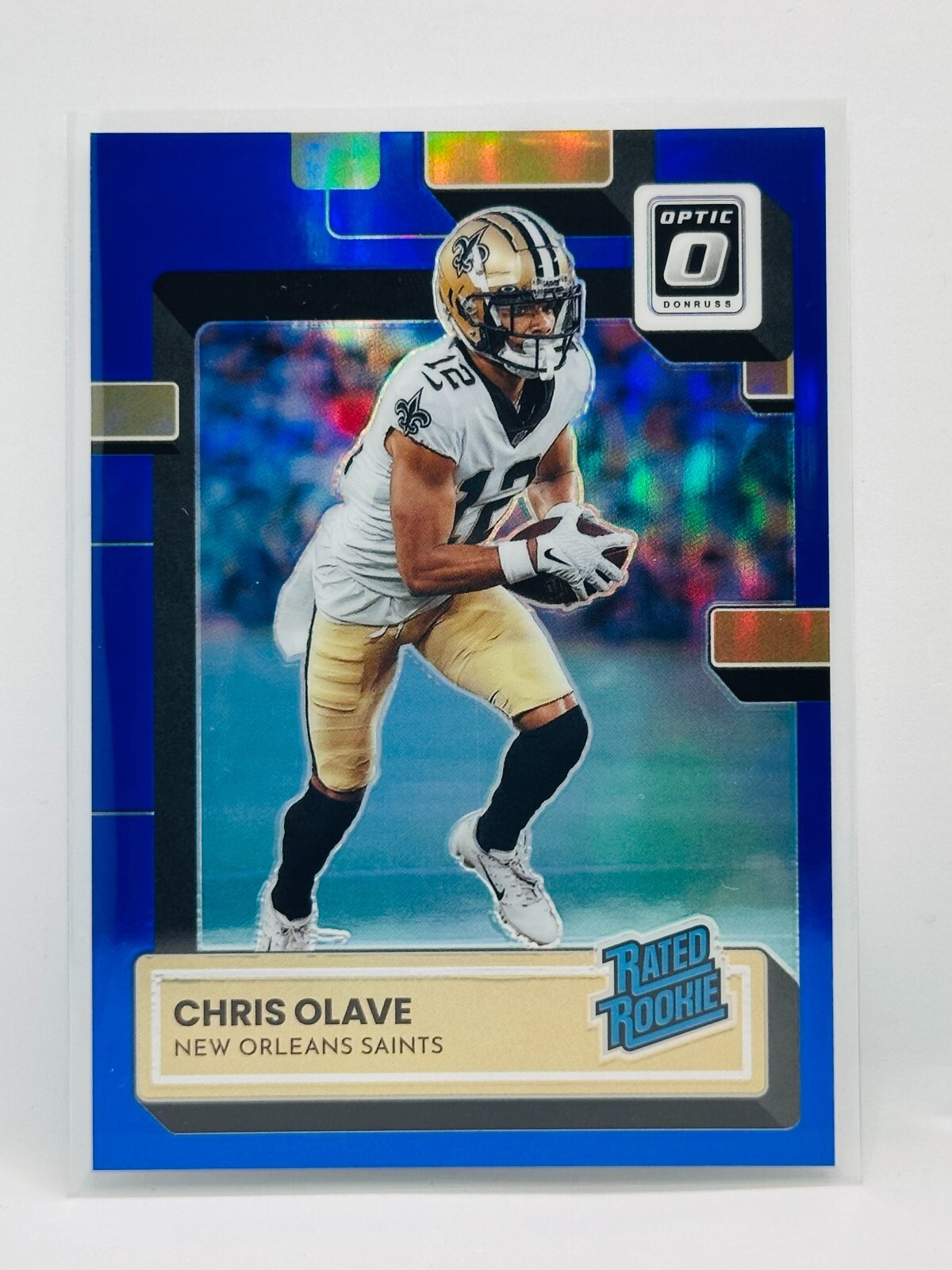 2022 Donruss Optic Blue Chris Olave #43/179 RC Rated Rookie #209 Prizm