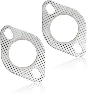 2PCS Car Exhaust Gasket,2.25'' 2-Bolt Exhaust Flange Gasket Car Accessories