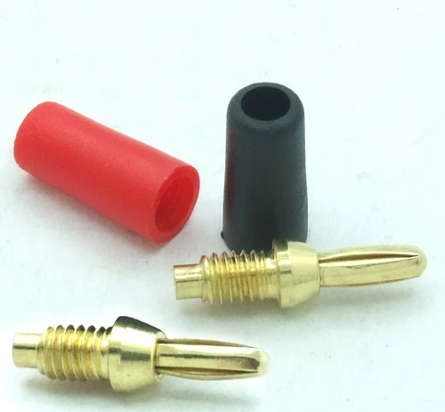 100PCS 2.5mm Banana Plug Copper plating gold for Binding Post Probes Instrument