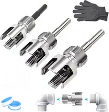 3PCS PVC Pipe Threader tool - Integrated internal  external pipe threading tool
