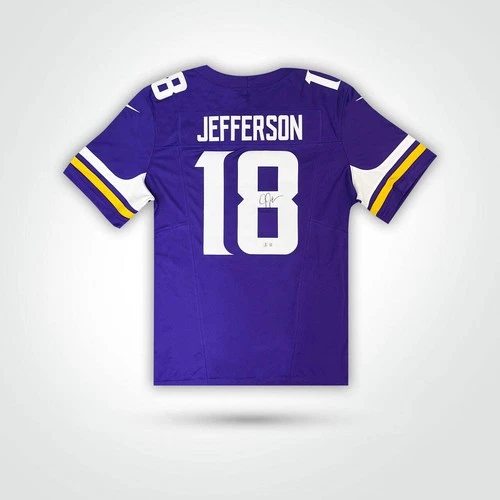 Justin Jefferson Signed NFL Minnesota Vikings Nike Limited Football Jersey