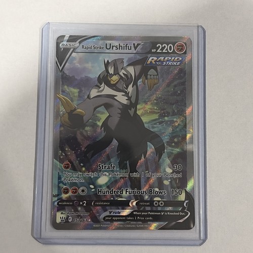 Pokemon TCG Rapid Strike Urshifu V 153/163 Alt Full Art SWSH05 Battle Styles NM