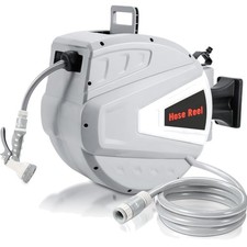 Hose Reel 20m Gartenschlauch Wasseranschluss Wandmontage Automatischer R&uuml;ckzug