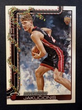 2025 Topps Holiday H180 Kasparas Jakucionis RC Miami Heat
