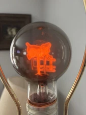 Vintage Aerolux Electric Figural Light Bulb Ram Sheep Jumping Fence