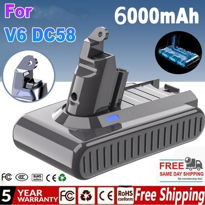 6.0Ah Battery For Dyson V6 Handheld Vacuum Cleaner Animal DC58 DC59 DC61 21.6V