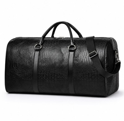 Retro Crocodile Duffel Bag Large Travel Luggage Weekender Overnight Gym Unisex