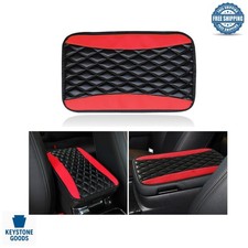 Universal Waterproof Leather Car Center Console Cover For Suvs Trucks - Red