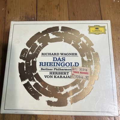 Wagner Das Rheingold Karajan Berlin Philharmonic DG 3CD Box 415 141-2 Sealed