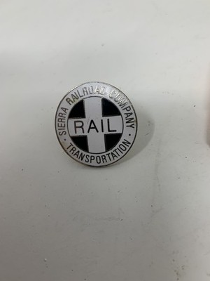 California, Sierra Railroad Company Transportation Lapel Pin Button Brosche-RARE