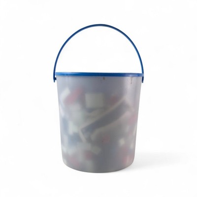 Vintage Sears Brix Blox 4.5lb Bulk Set + Manual & Storage Bucket