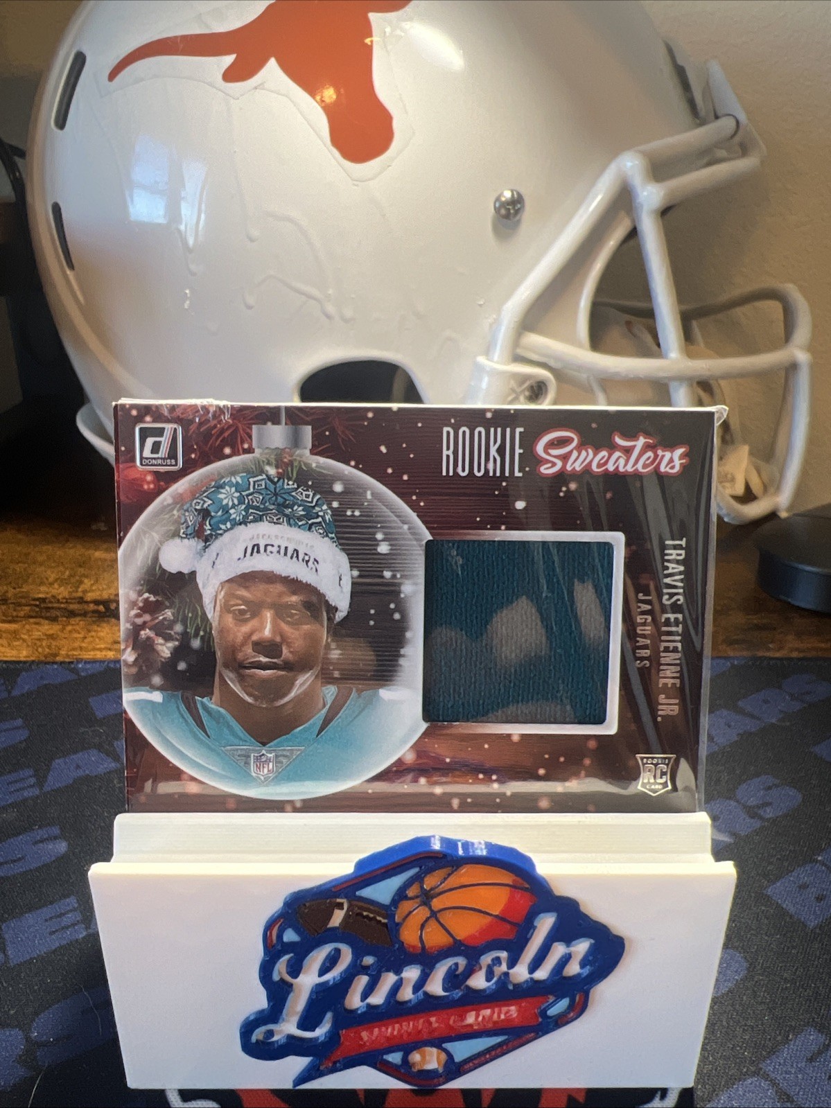 Travis Etienne Panini Donruss Rookie Holiday Sweater Memorabilia #RSTET Base