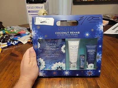 Pacifica Coconut Rehab Kit CHRISTMAS Cream Wash Mask Lip Balm Vegan Cruelty-Free