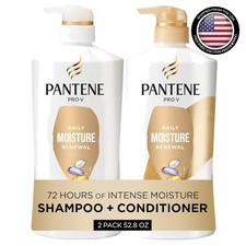 Daily Moisture Renewal Shampoo & Conditioner Set – 52.8 Oz + Miracle Rescue Shot 0.68 per fl oz