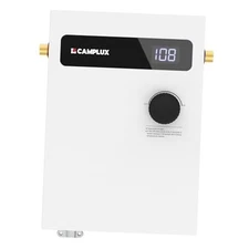 CAMPLUX Tankless Water Heater Electric 240 Volt, Point-of-Use Digital 11kW