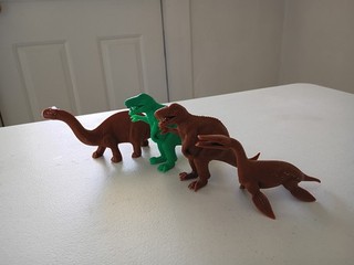 Marx/Toy Street dinosaurs from Land of the Dinosaurs Playset