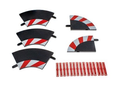 Carrera 20551 Innenrandstreifen für Kurve 1/60° 3 St. + Endstücke 2 St. NEU!