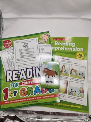 1st Grade Reading Comprehension Books Set of TWO Scholastic and Funny Learn Play