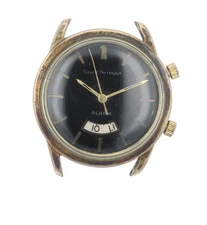 Girard-Perregaux Mechanical 34mm Head Only Gold Filled Vintage Alarm Watch