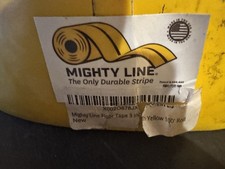 Mighty Line 3" X 100' Durable Strip Tape Yellow Pre-Owned