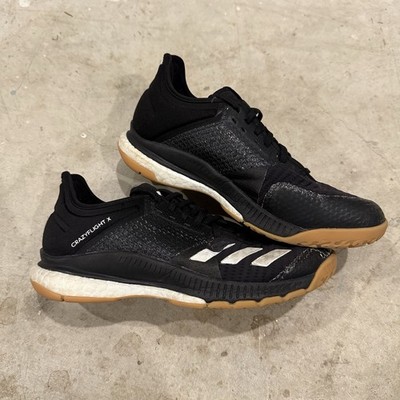 Adidas Crazyflight  X 3 Womens Size 6 Volleyball Shoes Black White Gun Bottom